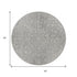 8’ Round Gray Floral Finesse Area Rug