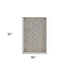 5' X 8' Blue and Tan Traditional Area Rug