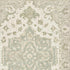 5' X 8' Green and Cream Medallion Area Rug