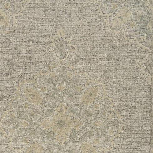 8' X 10' Blue Wool Hand Tufted Area Rug