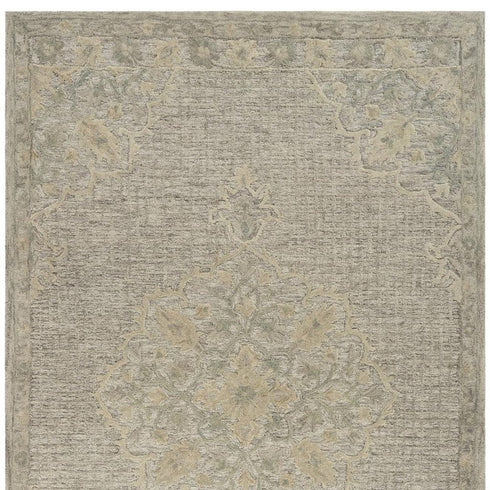 8' X 10' Blue Wool Hand Tufted Area Rug
