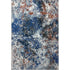 Blue and White Abstract Ocean Area Rug