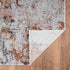 5' X 8' Brown and White Abstract Earth Area Rug