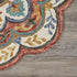 6' Red Wool Hand Hooked Round Rug