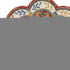 6' Red Wool Hand Hooked Round Rug