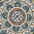 6' Green And Ivory Wool Hand Tufted Round Rug