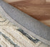 6' Round Cream Modern Geometric Area Rug