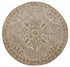 6' Round Beige Distressed Medallion Area Rug