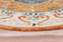 6' Round Orange Traditional Medallion Area Rug
