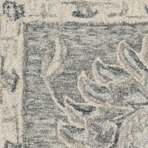 7' X 9' Gray Wool Hand Tufted Area Rug