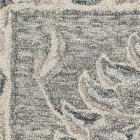 7' X 9' Gray Wool Hand Tufted Area Rug