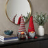 30" Red Fabric Christmas Sitting Gnome Tabletop Sculpture