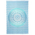 80" X 56" Blue And White Mandala Cotton Hanging Tapestry