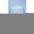 80" X 56" Blue And White Mandala Cotton Hanging Tapestry