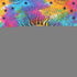 80" X 56" Blue Pink And Yellow Cotton Hanging Tapestry