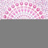 80" X 56" Pink And White Mandala Cotton Hanging Tapestry