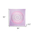92" X 84" Pink And White Mandala Cotton Hanging Tapestry