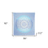 92" X 84" Blue And White Mandala Cotton Hanging Tapestry