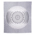 92" X 84" Gray And White Mandala Cotton Hanging Tapestry