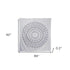 92" X 84" Black And White Mandala Cotton Hanging Tapestry