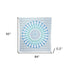 92" X 84" Blue Green And White Mandala Cotton Hanging Tapestry