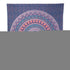 92" X 84" Green Blue And Orange Mandala Cotton Hanging Tapestry