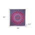 92" X 84" Pink Red And Purple Mandala Cotton Hanging Tapestry