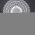 92" X 84" Black And White Abstract Cotton Hanging Tapestry