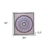 92" X 84" Purple Black And White Mandala Cotton Hanging Tapestry