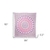 92" X 84" Pink White And Red Mandala Cotton Hanging Tapestry