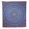 92" X 84" Sky Blue And Purple Mandala Cotton Hanging Tapestry