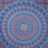 92" X 84" Sky Blue And Purple Mandala Cotton Hanging Tapestry