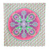 88" X 84" Green Pink And White Floral Cotton Hanging Tapestry