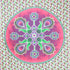 88" X 84" Green Pink And White Floral Cotton Hanging Tapestry