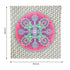 88" X 84" Green Pink And White Floral Cotton Hanging Tapestry