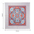 88" X 84" Red Blue And White Floral Cotton Hanging Tapestry
