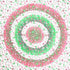 88" X 84" Green Red And White Floral Cotton Hanging Tapestry