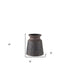 6" Brown Abstract Cylinder Ceramic Table Vase