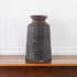 7" Brown Abstract Cylinder Ceramic Table Vase