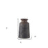 7" Brown Abstract Cylinder Ceramic Table Vase
