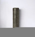 15" Black And Gold Abstract Cylinder Ceramic Table Vase