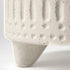 7" White Abstract Cylinder Ceramic Table Vase