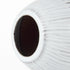 13" Black Gray And White Abstract Cylinder Ceramic Table Vase