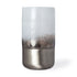 12" White Abstract Crystal Glass Cylinder Table Vase