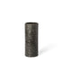 10" Black And Gold Abstract Cylinder Ceramic Table Vase