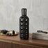 12" Black Ceramic Pierced Geometric Cylinder Table Vase