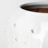 14" White Abstract Cylinder Ceramic Table Vase