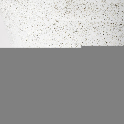 14" White Abstract Cylinder Ceramic Table Vase