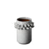 7" Gray Abstract Cylinder Spikey Ceramic Table Vase