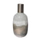 16" Bronze And White Ombre Glass Cylinder Table Vase